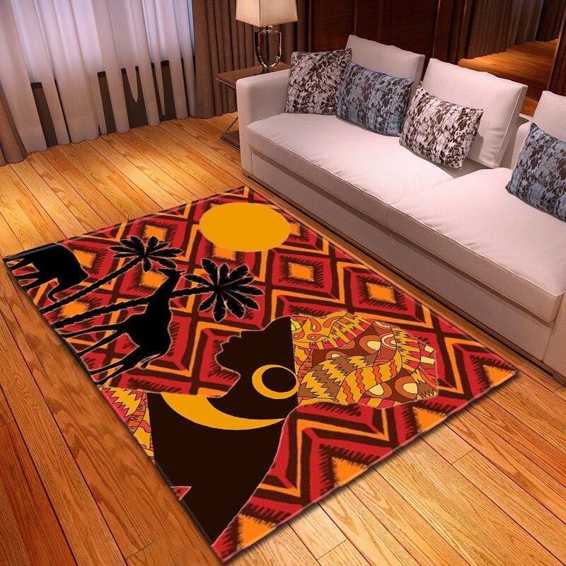 3D Ancient Colorful Egypt Woman Printed Carpet Living Room Sofa Floor Doormat Home Non-slip Rug Bedroom Washable Area Rug Custom