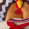 Turkey Face Hat with Tail Feather Panels Brimless Soft