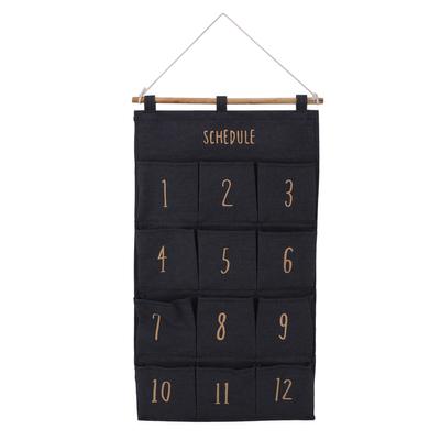 Organizador Colgante de 12 Bolsillos Ahorro de Espacio Bolsa de Almacenamiento para Colgar en la Pared Fácil Instalación Colgante de Tela