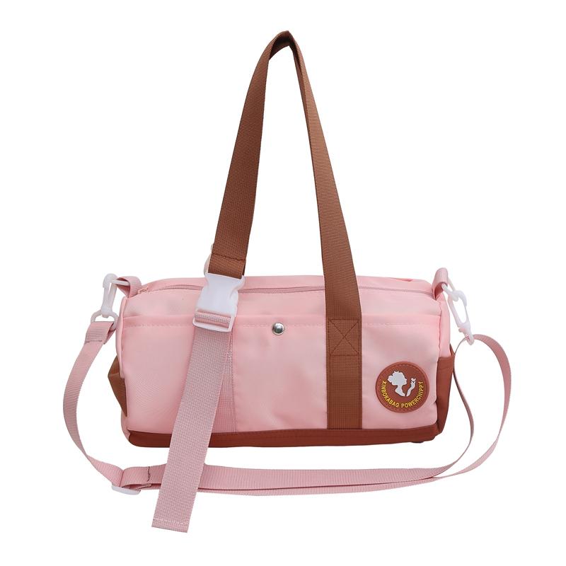 

Женская сумка через плечо, сумка контрастного цвета, сумка через плечо под мышками розовый