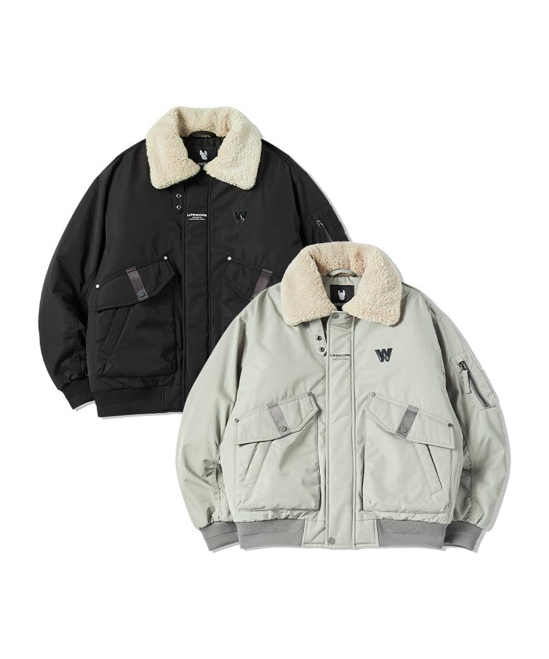 Lifework Shearling Flight Padded Jacket