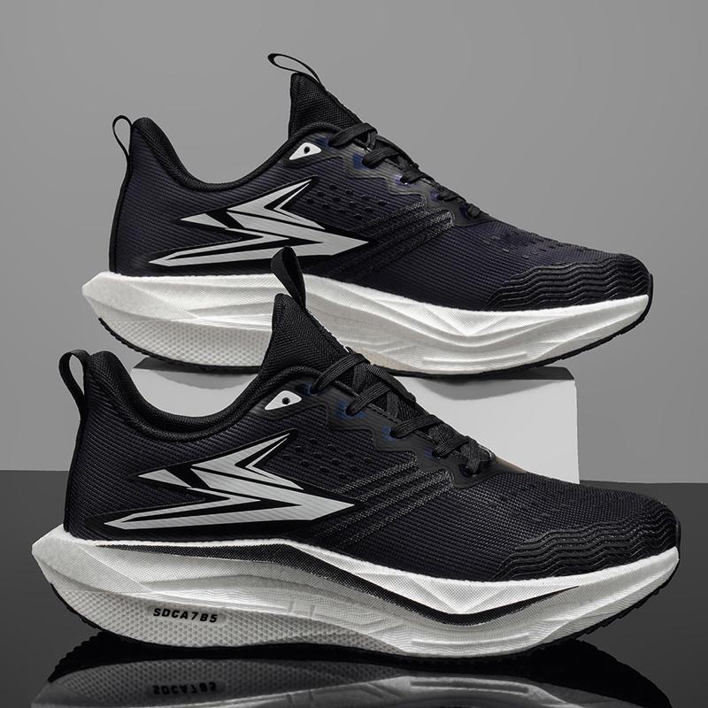 Men Sports Speciality Marathon Running Shoes Carbon Board Breathable Lightweight Women's Comfortable Athletic Nonskid Cushion Stability Sneakers