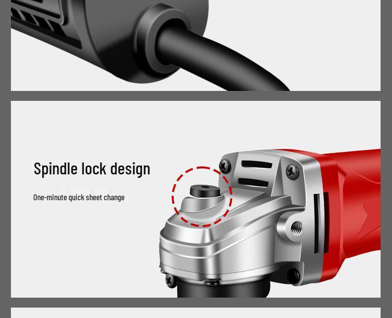 Multifunctional Angle Grinder & Polisher for Household Use