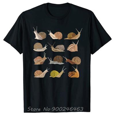 Funny Snail Animal TShirts Summer Style Graphic Cotton Streetwear Oversized Tees Tops Birthday Gifts Tshirt Unisexs Clothing