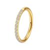 Titanium Golden Cartilage Earrings Shiny Piercing Lip Ring Elegant Rhinestone Nose Ring  Banquet
