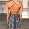 2026 Sommer Trendiges Sexy Schnür-Schlangenprint-Kleid für Damen