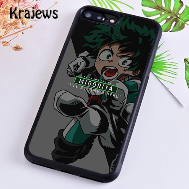 Krajews Boku No Hero Academia Midoriya Izuku Phone Case Cover For iPhone 14 5 6s 7 8 Plus XR XS 11 12 13 Pro Max Galaxy S21 S22