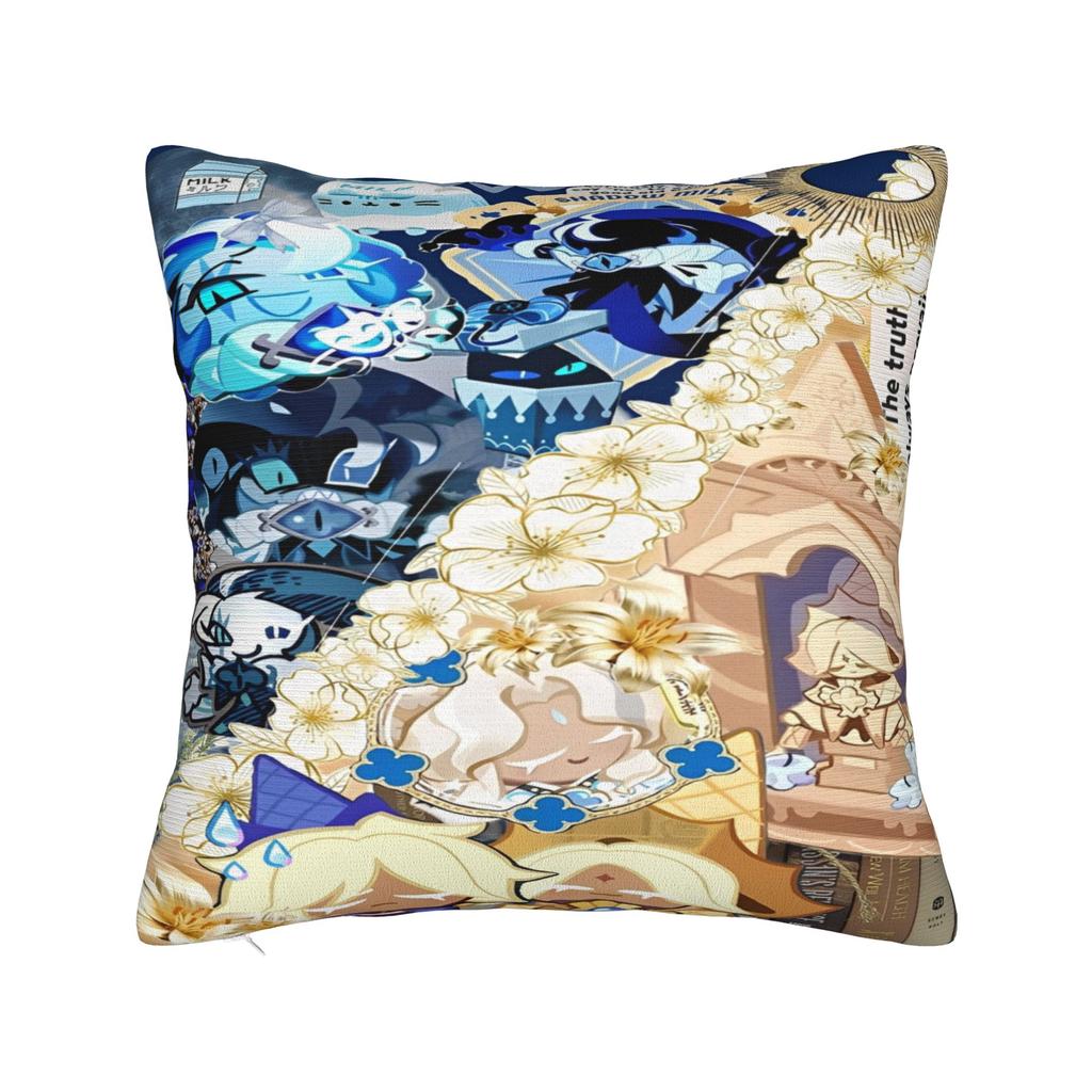 Cookie Run Kingdom Printed Pillowcase Cushion Cover anime cartoon Pillow Covers New Style Home Decorations Zippered Multi Size