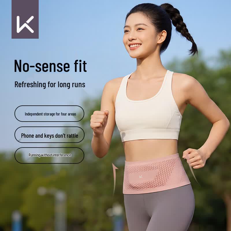 Keep Unisex Sports Running Phone Waist Bag S розовый