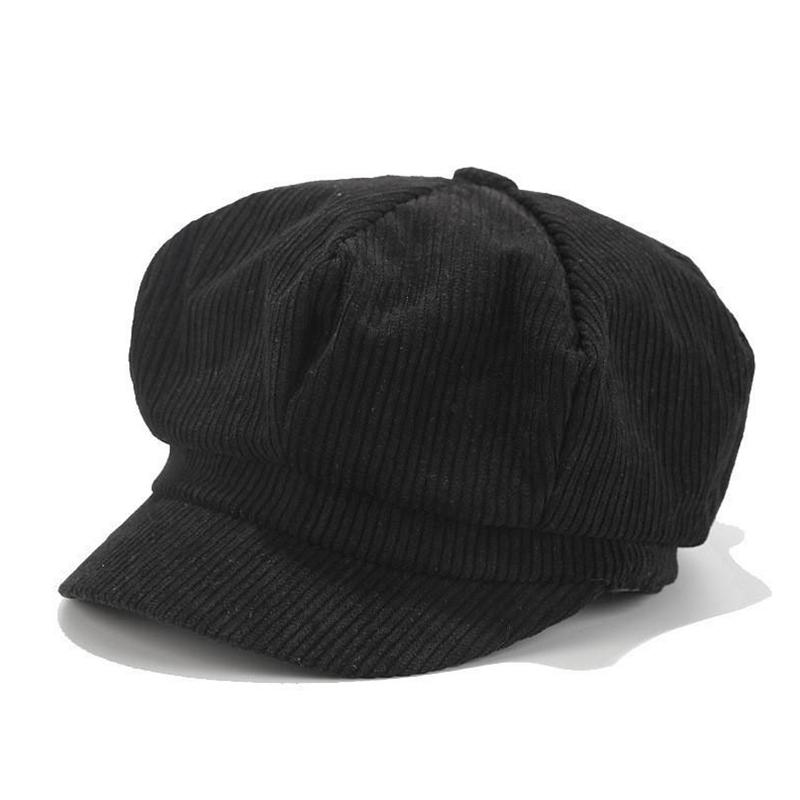 1Pc Hat Winter Beret Ladies Newsboy Fashion Peaked Cap Girls Corduroy Womens