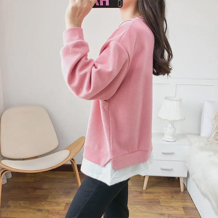 Stylové poporodní kojící topy: Čistá bavlna, Dlouhý rukáv, Ideální na jaro a podzim, Módní pro maminky