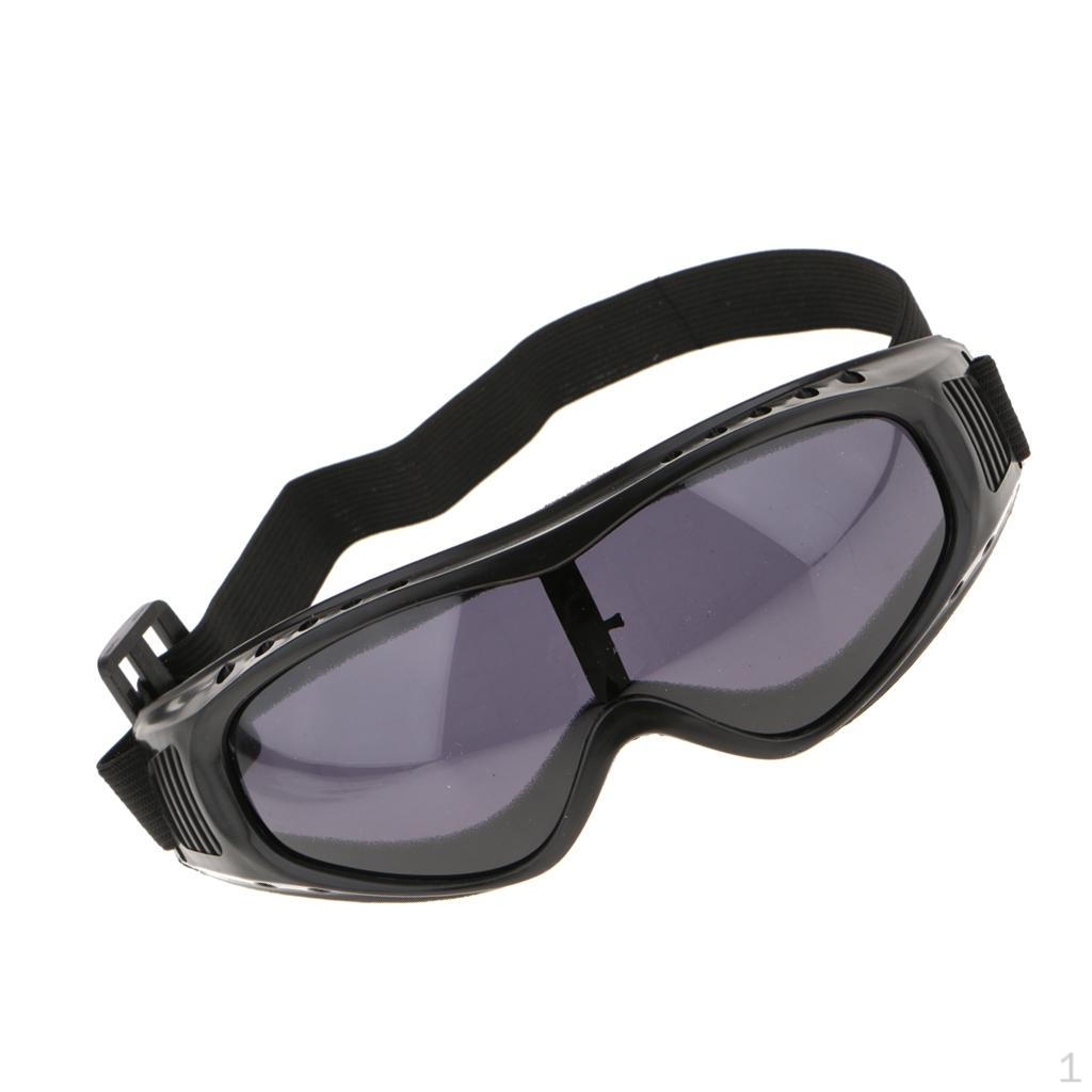 Folding Vintage Motorcycle Black Goggles