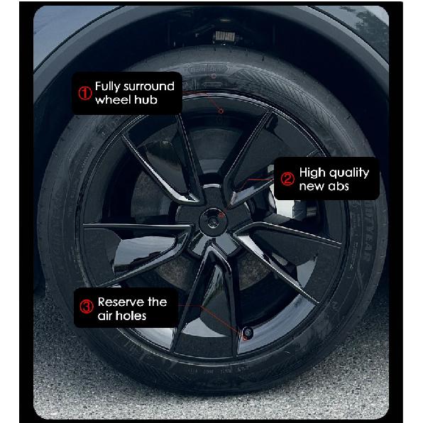 4PCS Hub Cap Car For Tesla Model Y Juniper 19 Inch Wheel Cap Replacement Automobile Wheel Hubcap Full Rim Cover Accessories 2026