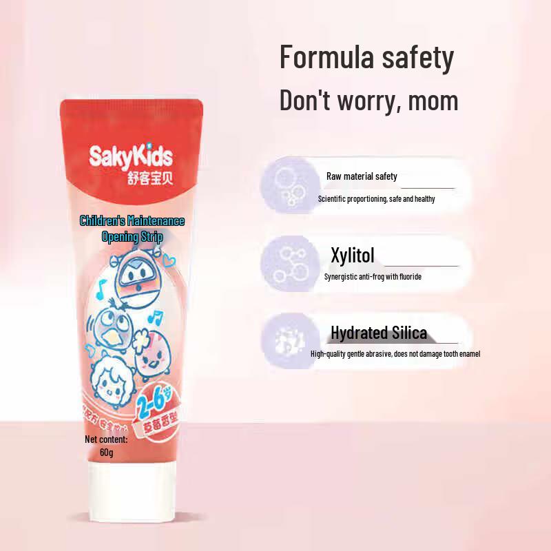 Saky Kids Low-Fluoride Anti-Cavity Toothpaste
