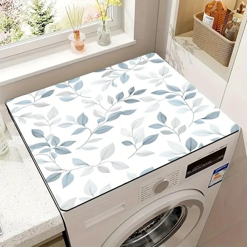 Versatile Floral Dish Drying Mat Soft, Non-Slip & Super Absorbent | Perfect for Coffee Machines, Pets & Countertop Decor