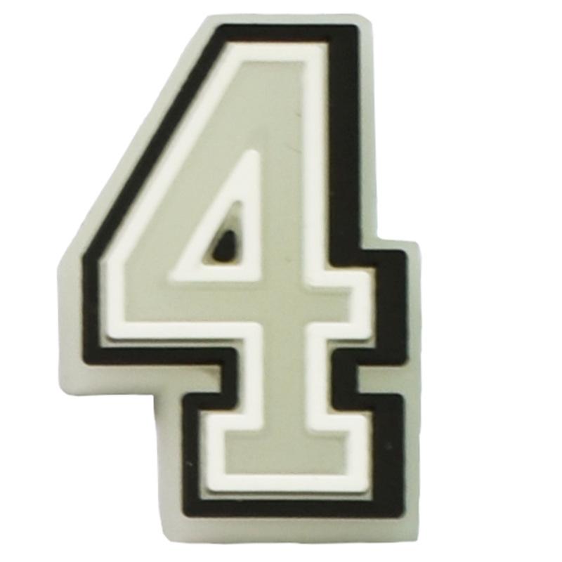 Luminous Letter Series Clog Charms: PVC Soft Rubber Shoe Flowers and Buckles