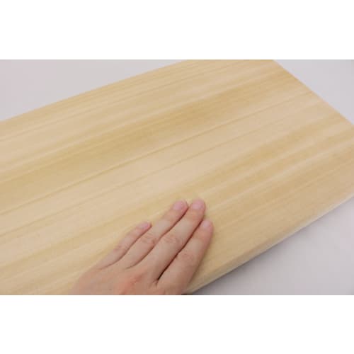 Ichihara Woodworks Wooden Cutting Board, "Kufujin" Wide Size, 42 x 24 x 3 cm