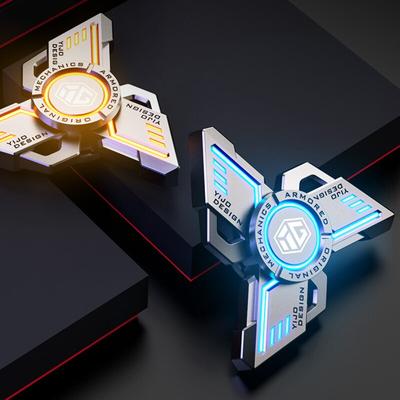 Svítící fidget spinnery Kovová slitina Ruční spinner Mute Ložisko R188 Noctilucent Senior Gyro pro odlehčení stresu