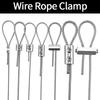 1-4mm Adjustable Stainless Steel Wire Rope Metal Suspension Clamp Used For Hanging Accessories Sling Screws Cable Fixing Tools