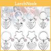 Elegant Diy Custom Stainless Steel Keychain With Glittering Pink Blue