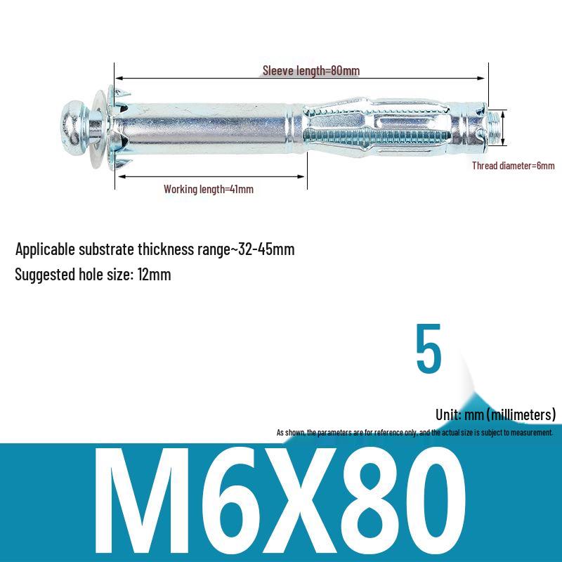 Plastic Petal Nut Expansion Screw for Hollow Sheet Metal - Fixed Lantern Rivet Expansion Bolt