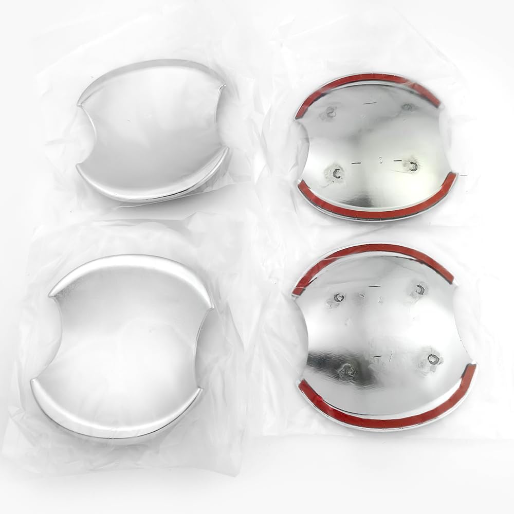 Compatible for Honda Civic 2006 2007 2008 2009 2010 2011 Exterior Door Handle Cover and Door Bowl Covers Scratch Protector Decor (Chrome Color)