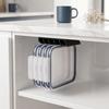 Under Cabinet Pot Lid Storage 5-Slot Organizer, Space Saving Vertical Hanging Rack, 3D Universal Rack for Round And Square Lids Print Resin