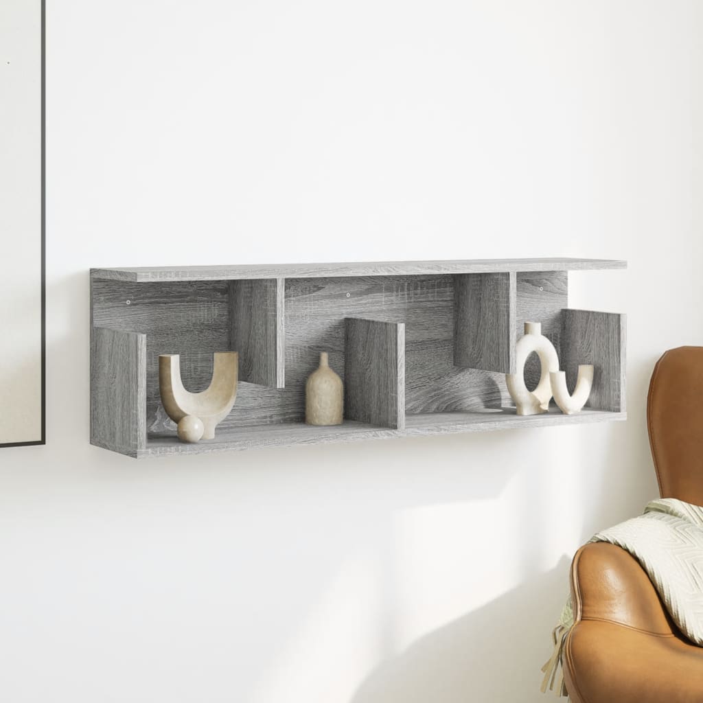 Wall Cabinet 100 x 20 x 30 cm Grey Sonoma Particleboard