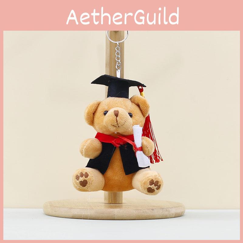 Doctor Bear Plush Toys Soft Filled Doll Keychain Student Souvenir Graduation