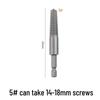 Hex Shank Screw Extractor: Fine Thread, Single Head, Reverse Thread for Stripped and Damaged Screws