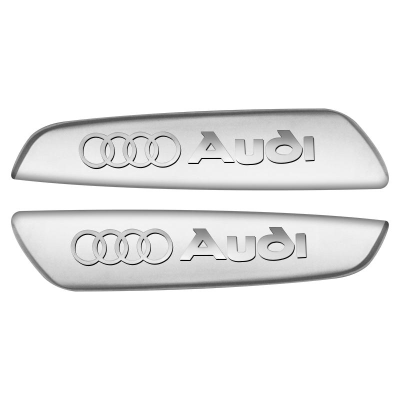 2/4 Stück 3D Metall Auto Kotflügel Seite Emblem Abzeichen Aufkleber Kofferraum Aufkleber Zubehör für Audi A3 A4 A5 A6 A7 A8 S4 S5 S6 S7 S8 RS3 Q3 Q5