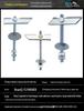 Heavy-duty Orchid Clip Iron Airplane Ceiling Fixation Expansion Bolt
