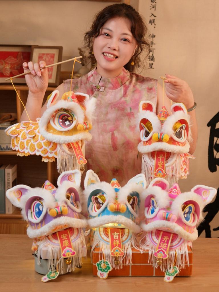 Chinese Lantern Horse Year Decoration DIY Handmade Chinese Paper Lanterns Party Gifts for Kids Spring Festival Hanging Ornament