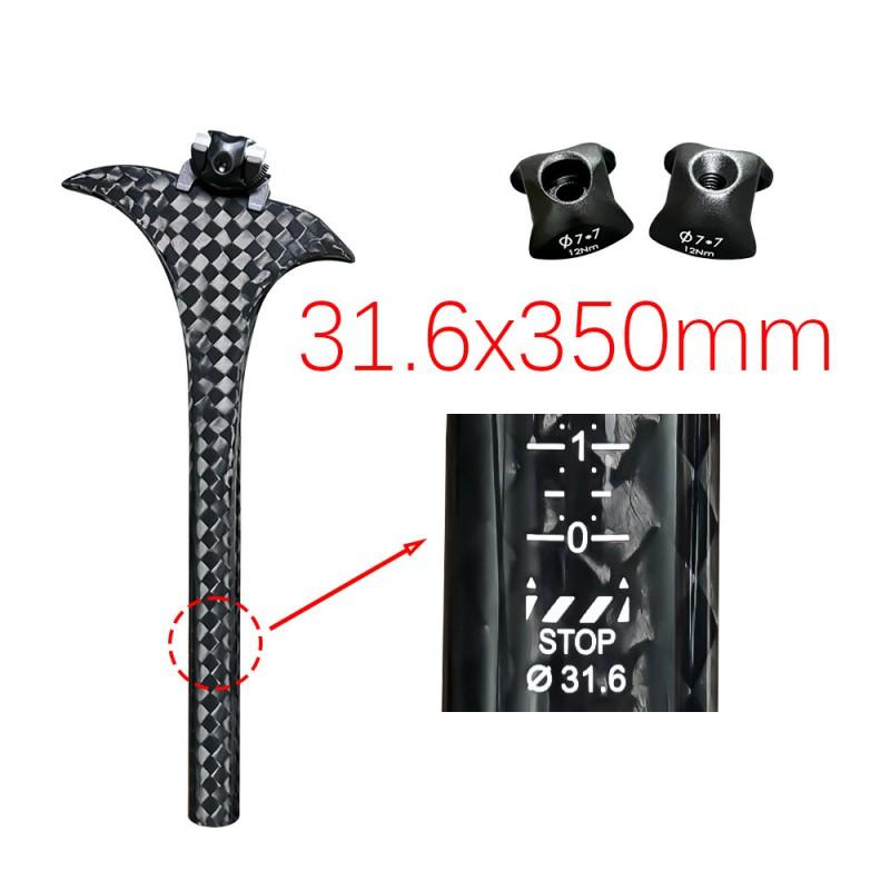 Carbon Fiber Aero Seat Post Road Bike MTB Fixed Gear Track Bicycle - 27.2mm 30.8mm 31.6mm Diameter