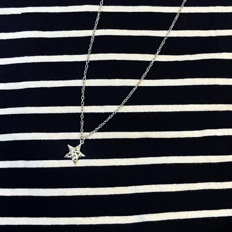 Chain Necklaces Alloy Material Star Pendant Neck Jewelry Birthday Gift for Girls
