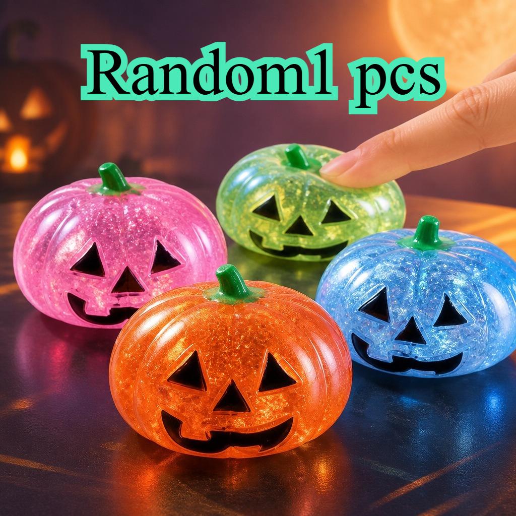 CALIENTE Calabaza de Halloween Maltosa Bola Antiestrés Juguetes Blandos Juguete Fidget Alivio del Estrés Rebote Lento Regalos Divertidos para Adultos Elástico Suave