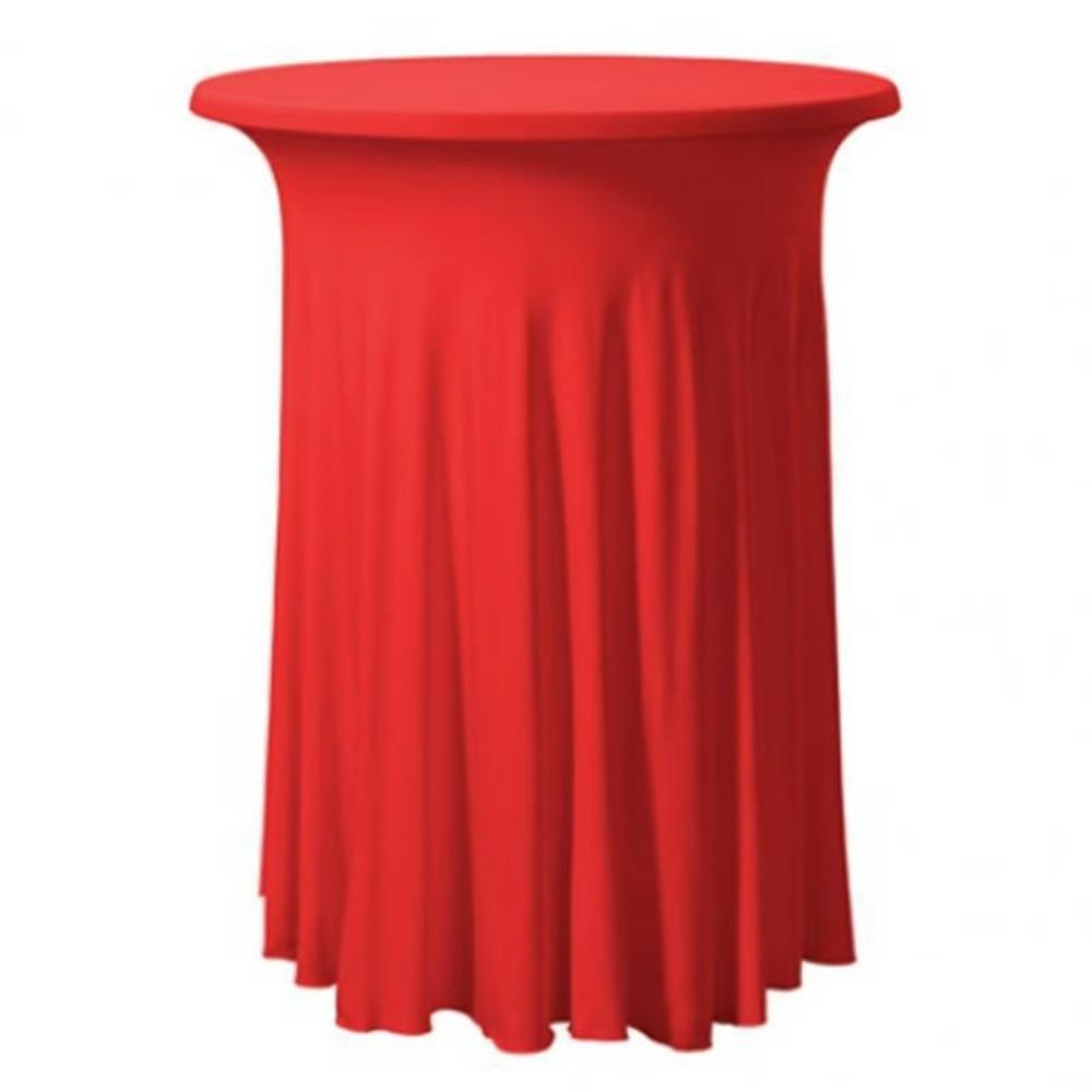 Solid Color Conference Table Skirt Elastic Bar Counter Cover Meeting Room 23.62x43.31in красный