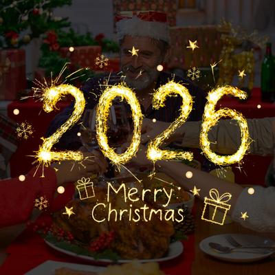 Kalėdiniai Stiklo Lipdukai 2026 Metų Skaičiai Palaiminimai Auksinės Liepsnos Efektas Atsparūs Vandeniui Lengvai Klijuojami Naujų Metų Langų Lipdukai