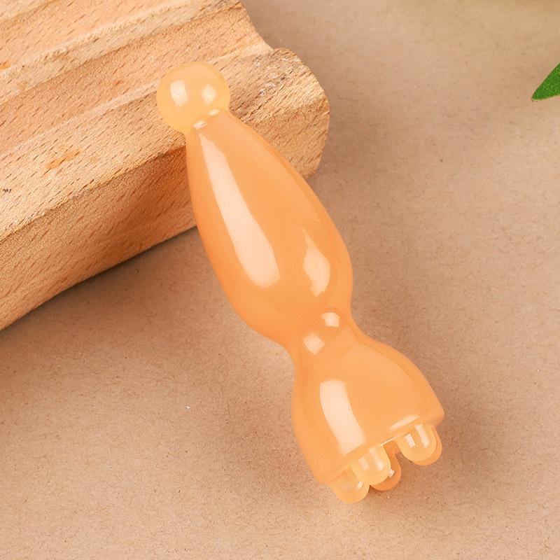 Gesichtsmassage-Stab aus Lotos-Samenkapsel: Gua Sha & Meridian-Freiräumwerkzeug