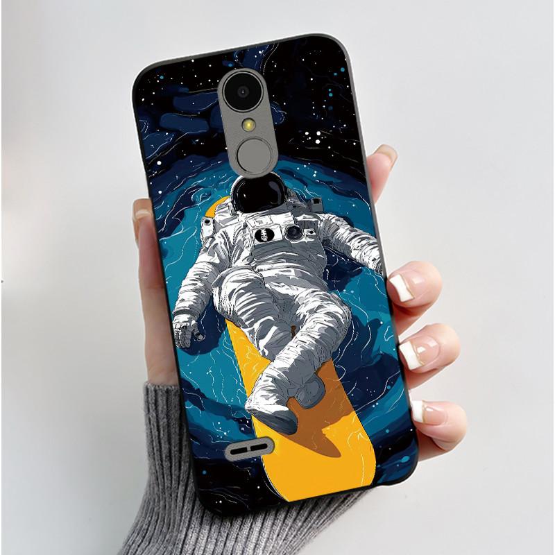 Casing For LG K4 2017 X230/LG K8 2017 X300 Slim Case Aesthetic Luxury Cute Cool Boys Girls Black Matte Soft Silicone Back Cover