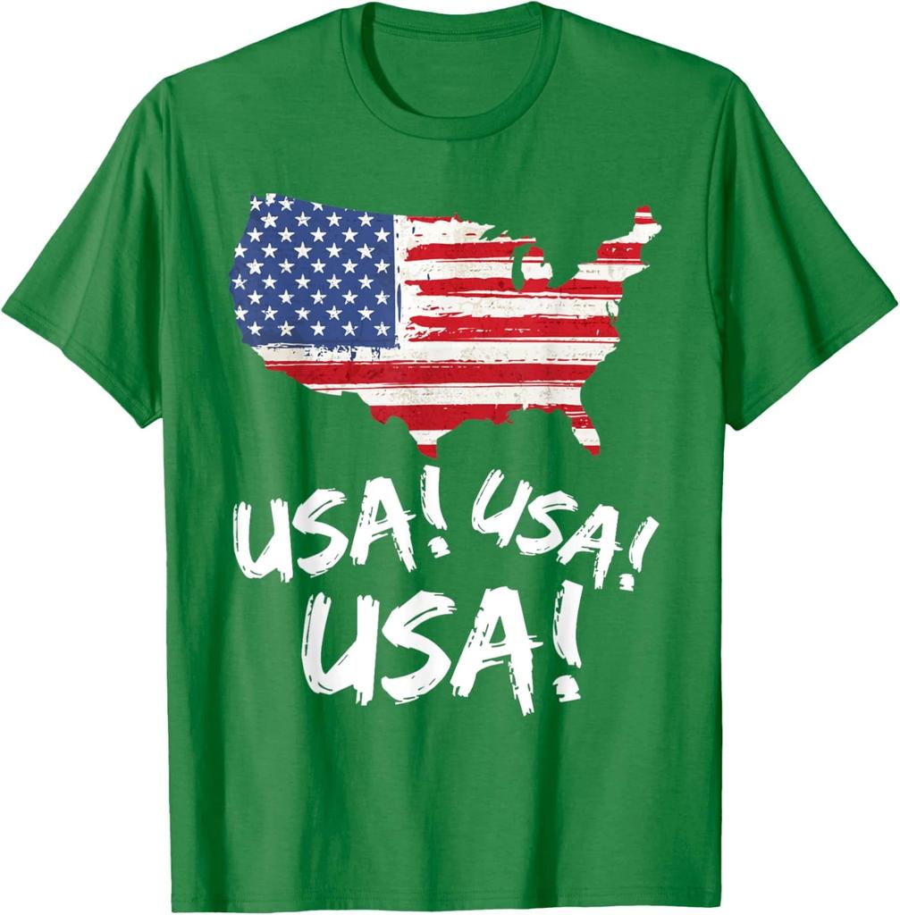 Patriotic Usa Chant Designed Clothing Lover Retro Unisex T-Shirt