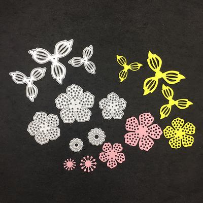 Stanzformen 8 Stück Blume Blätter Metall Stanzform Prägeschablone Scrapbook Papierkarten