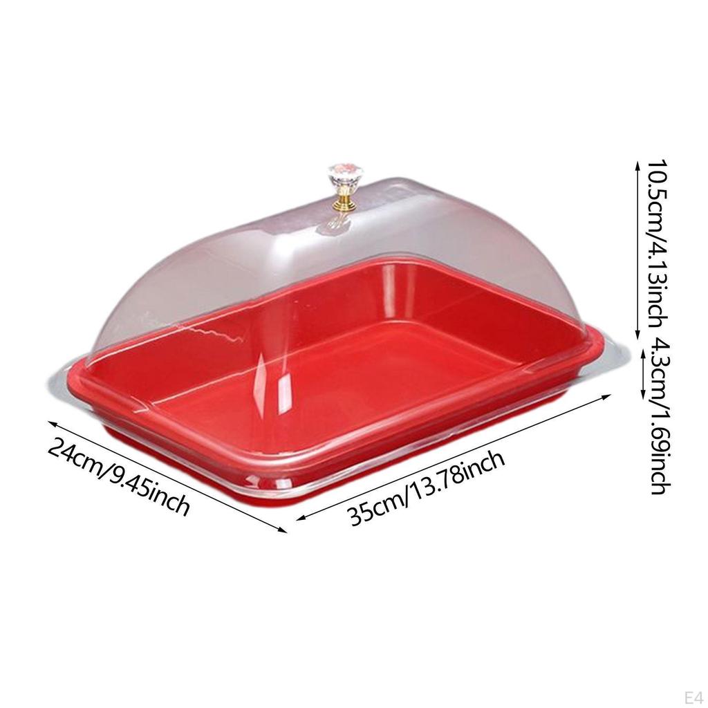 Cake Stand with Dome Plate Cupcake Server Dessert Serving Tray Dish Lid for Holiday