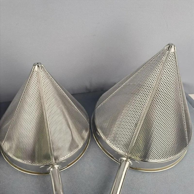 Stainless Steel Bouillon Strainer China Cap Utensil Easy to Clean Cooking Filter Basket Durable Colander Fine Mesh