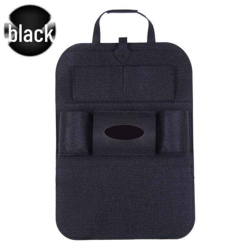 Car Seat Back Organizer Felt Storage Bag Vehicle Interior Supplies чёрный