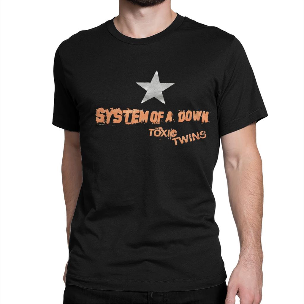 Toxicity Album System of a Downs Band Men Women T Shirts Tee Shirt Short Sleeve Crew Neck T-Shirt Pure Cotton Summer Clothes