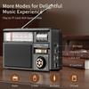 Retro přenosný Full Band rádiový přijímač Solární Bluetooth 5.2 Reproduktor Přehrávač hudby Podpora TF USB