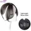 Long Bangs Clip In on Front Hair Bang Side Fringe Hair Extension Natural Synthetic Bangs Hair Women Bangs Synthetic Hair Pieces