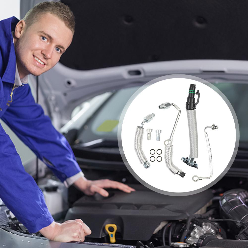 Turbocharger Oil Return Feed Tube Hose 55568031 55592600 25198546 55567067 55587854 for Chevy Cruze Sonic Trax for Buick Encore