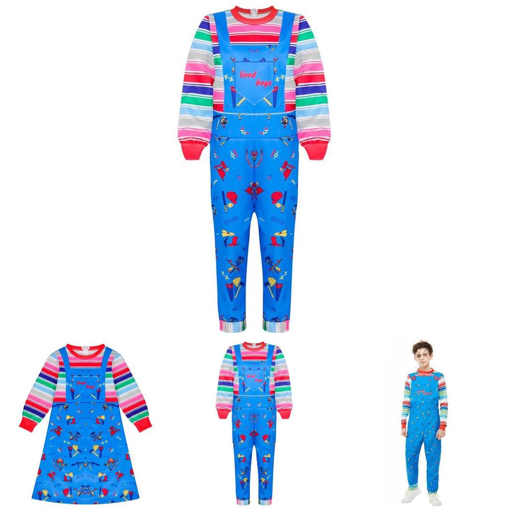 Adorable Child's Play Licensed Chucky Costume For Halloween Kids Fancy Dress